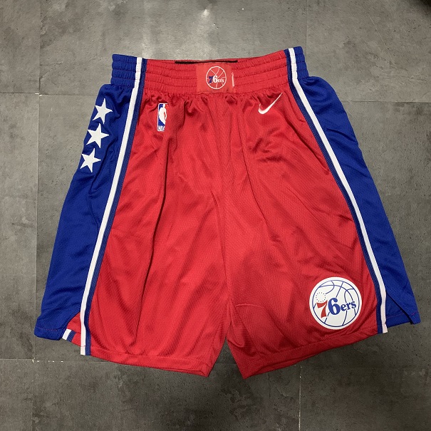 Men NBA Philadelphia 76ers Red Nike Shorts 04161->more jerseys->NBA Jersey